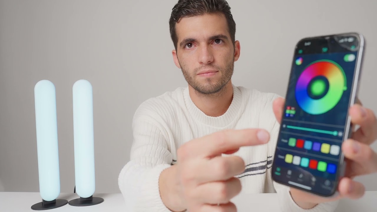 Upgrade Your Setup Instantly! 🌈 RGB LED Light Bar with Music Sync & App Control