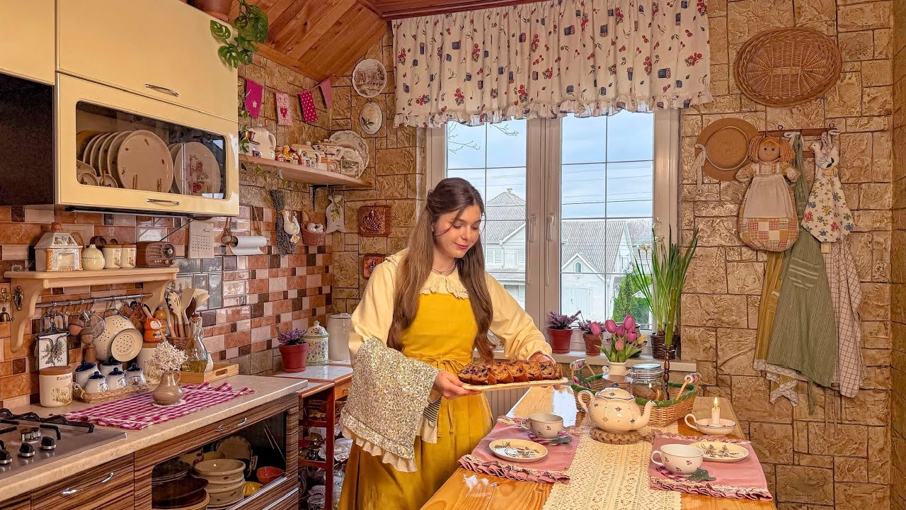 Искусство медленной жизни в деревне | Поиск маленькой радости в дождливые весенние дни | Cottagecore