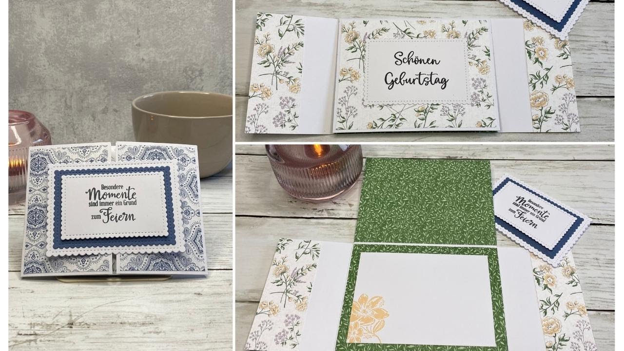 Tech-Karte „Land & Liebe“ | Pop up | Tutorial | Pappyjon | Stampin' Up! |