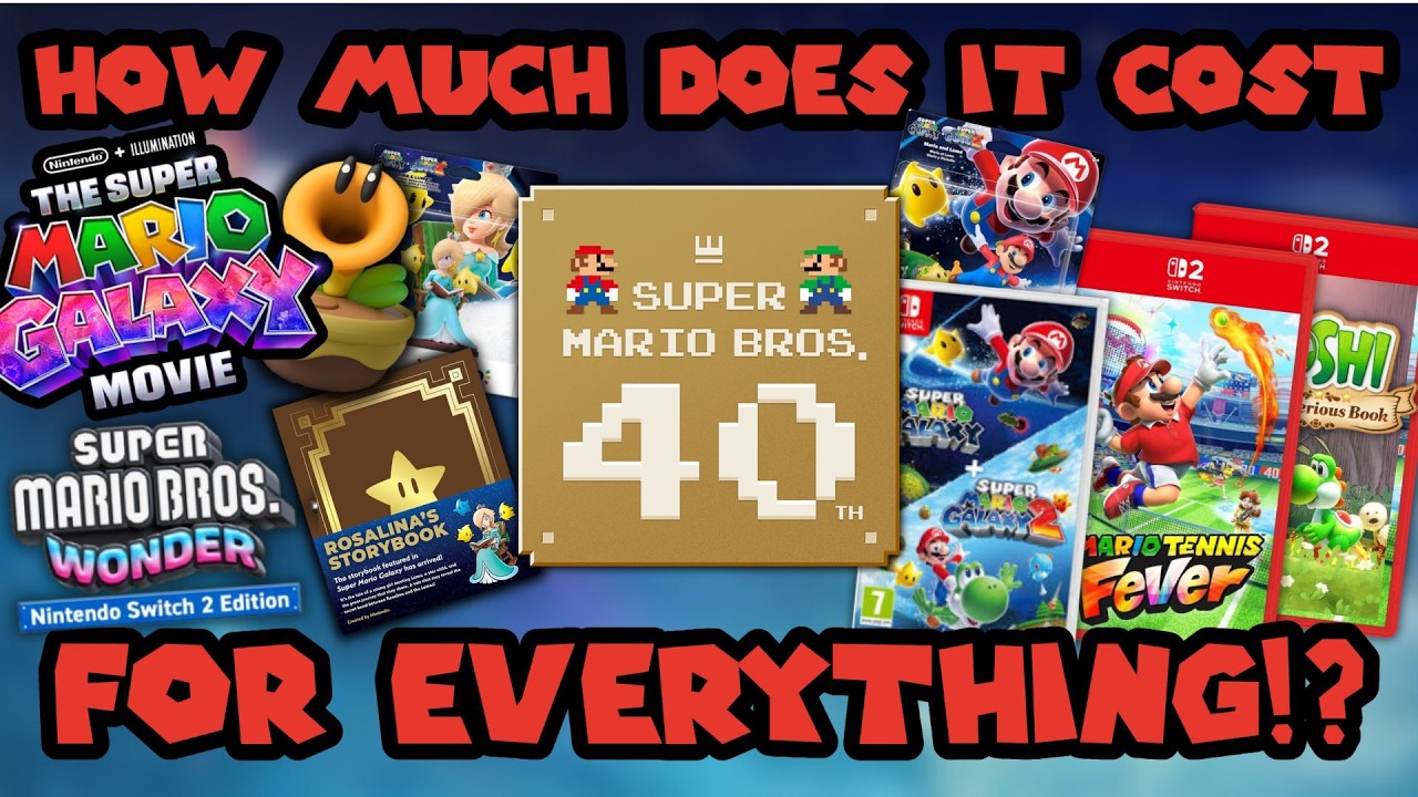 Сколько стоит ВСЁ в честь 40-летия Mario! (Galaxy 1 + 2/Фильм, Теннис + многое другое!)