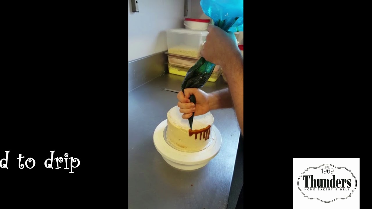 Thunders Bakery Salted Caramel Drip Cake