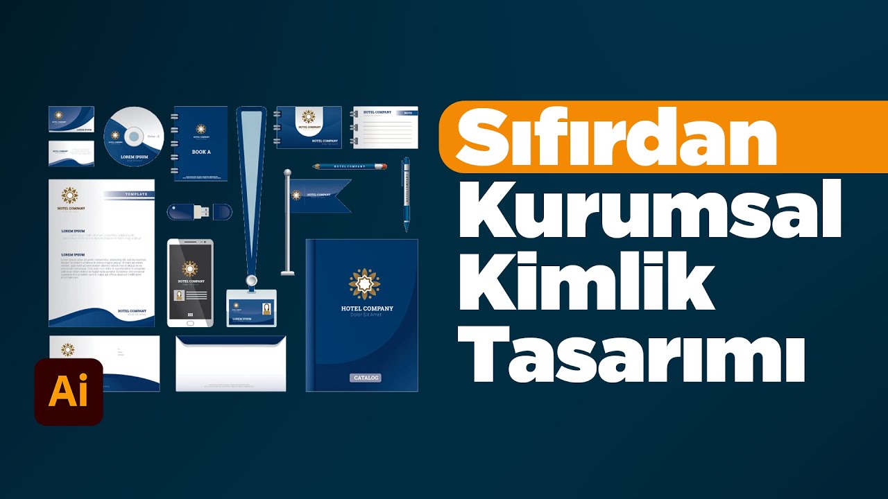 Sıfırdan Kurumsal Kimlik Tasarımı | Adobe Illustrator 2022 CC