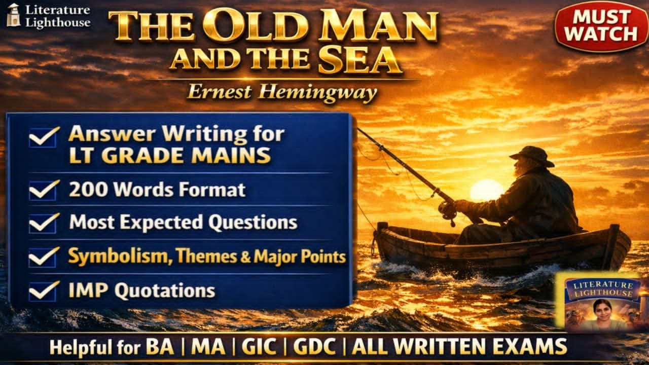 The Old Man and the Sea | 200 Words Answer | Most Expected Question | English Literature