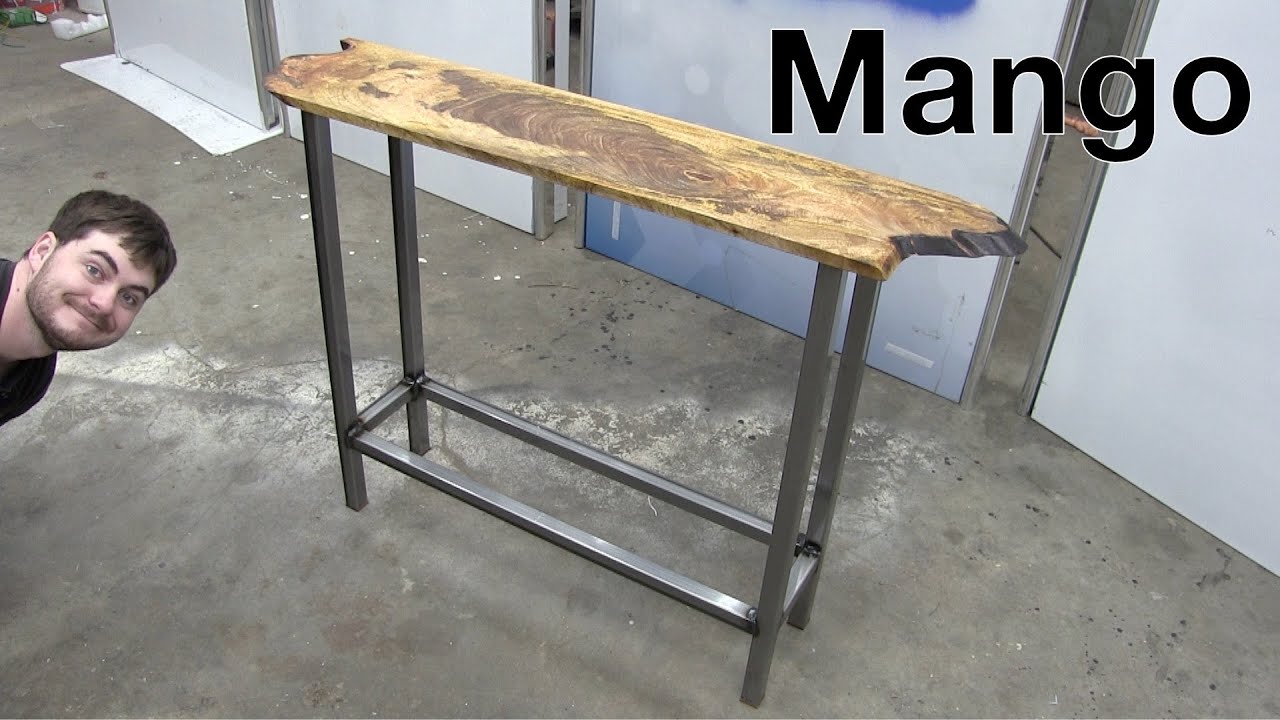 Making a Live Edge Mango Console Table