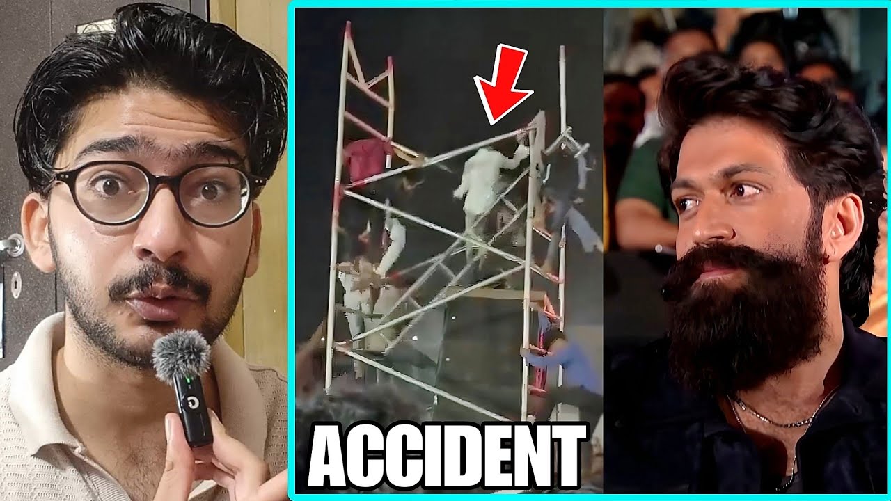 Accident During Toxic Movie Yash Speech Pre Release Event 