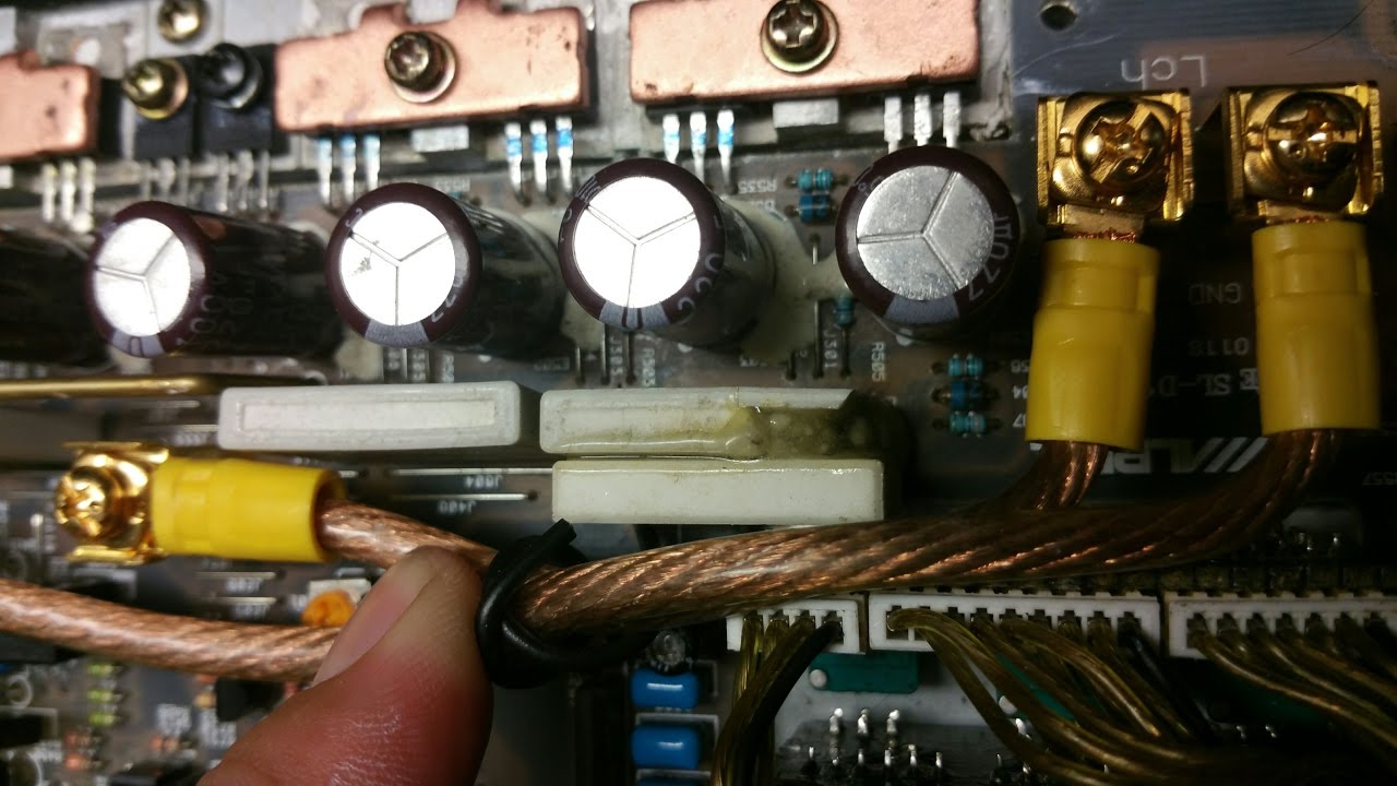 ALPINE MRV-1507 AMPLIFIER REPAIR,  AMP #1 PART 1