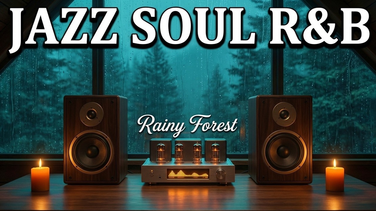 Smooth Jazz & Soulful R&B – Rainy Forest Melodies for Deep Focus & Calm