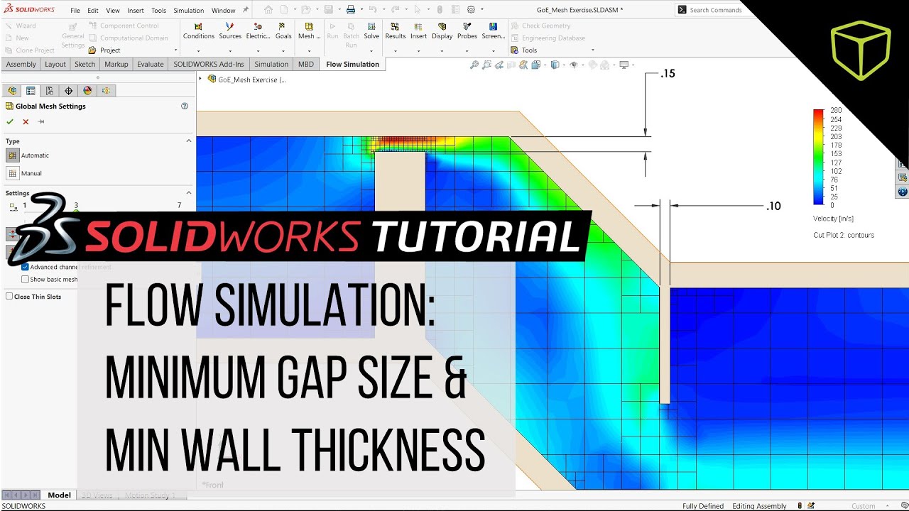 Совет по SOLIDWORKS Flow Simulation: минимальный размер зазора и минимальная толщина стенки
