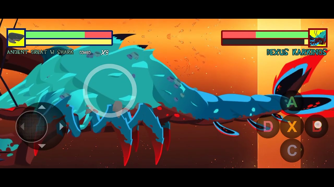 Angient great w shark vs Dexus karkinos
