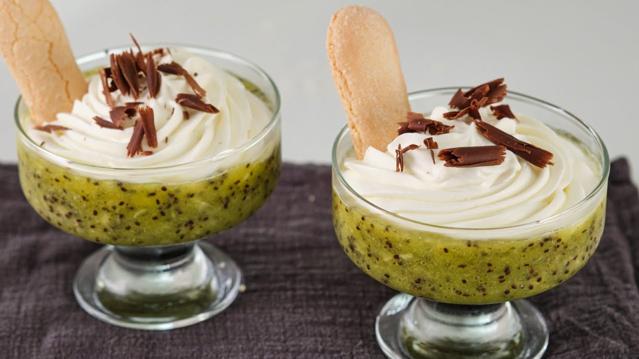 Creamy fruit dessert in 5 minutes! Everyone is looking for this recipe! Dessert without eggs and st