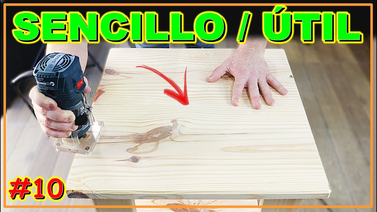 INCREÍBLE TRANSFORMACIÓN - CONVIERTE TABLAS DE PINO EN UNA PIEZA ÚNICA (VIDEO #10) 