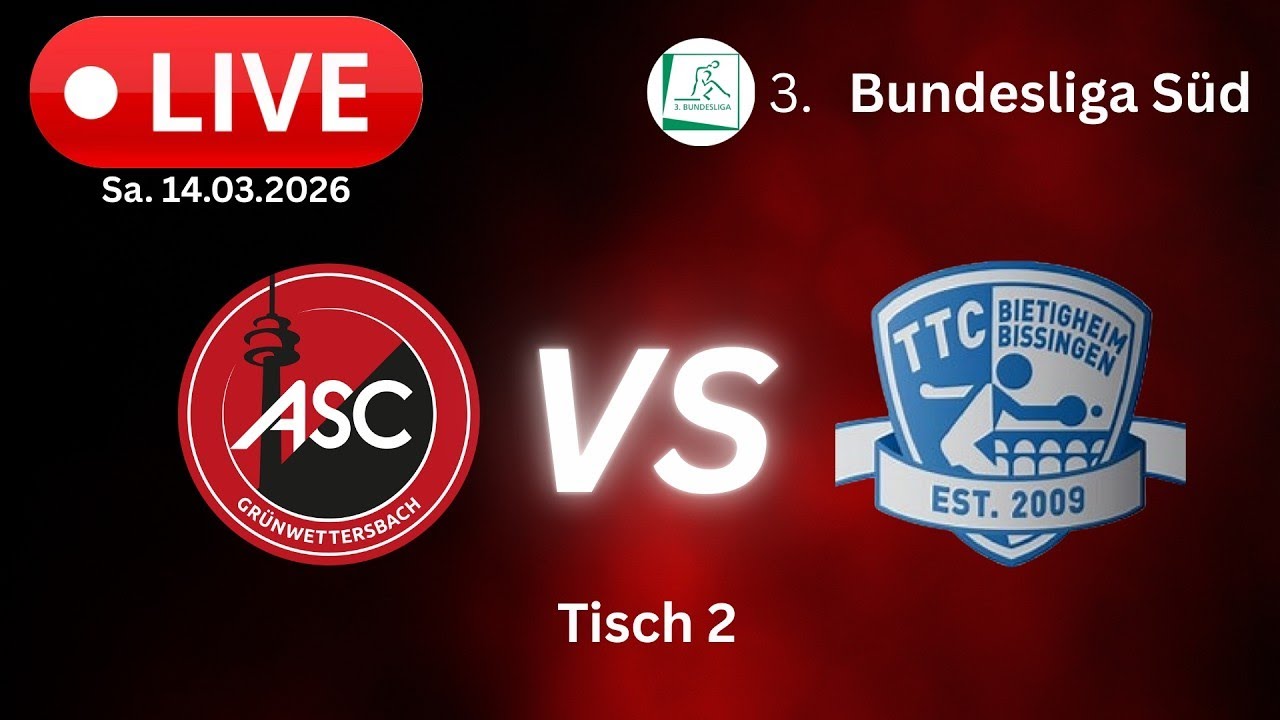 3. Bundesliga Süd | Grünwettersbach vs. TTC immoXone Bietigheim-Bissingen | Tisch 2