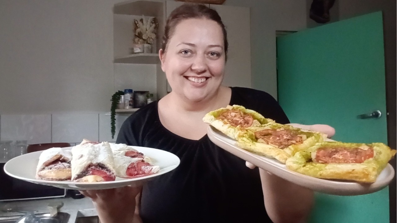 A Sweet & a Savoury Way to use up Left Over Puff Pastry!