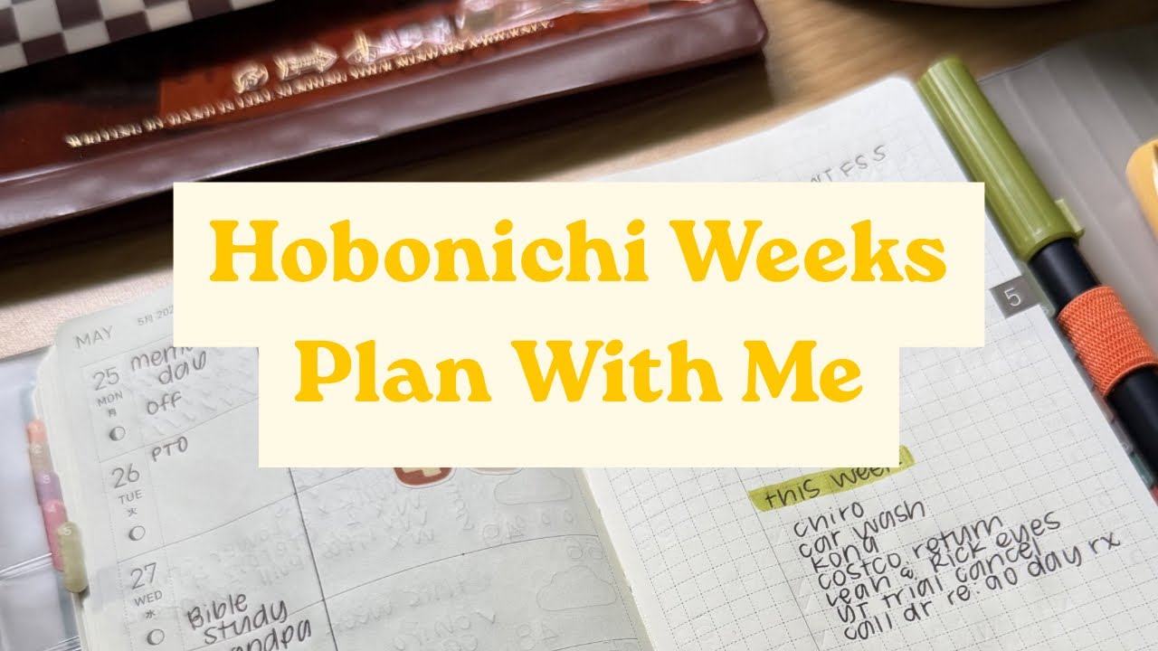 Планирование со мной в Hobonichi Weeks | Май