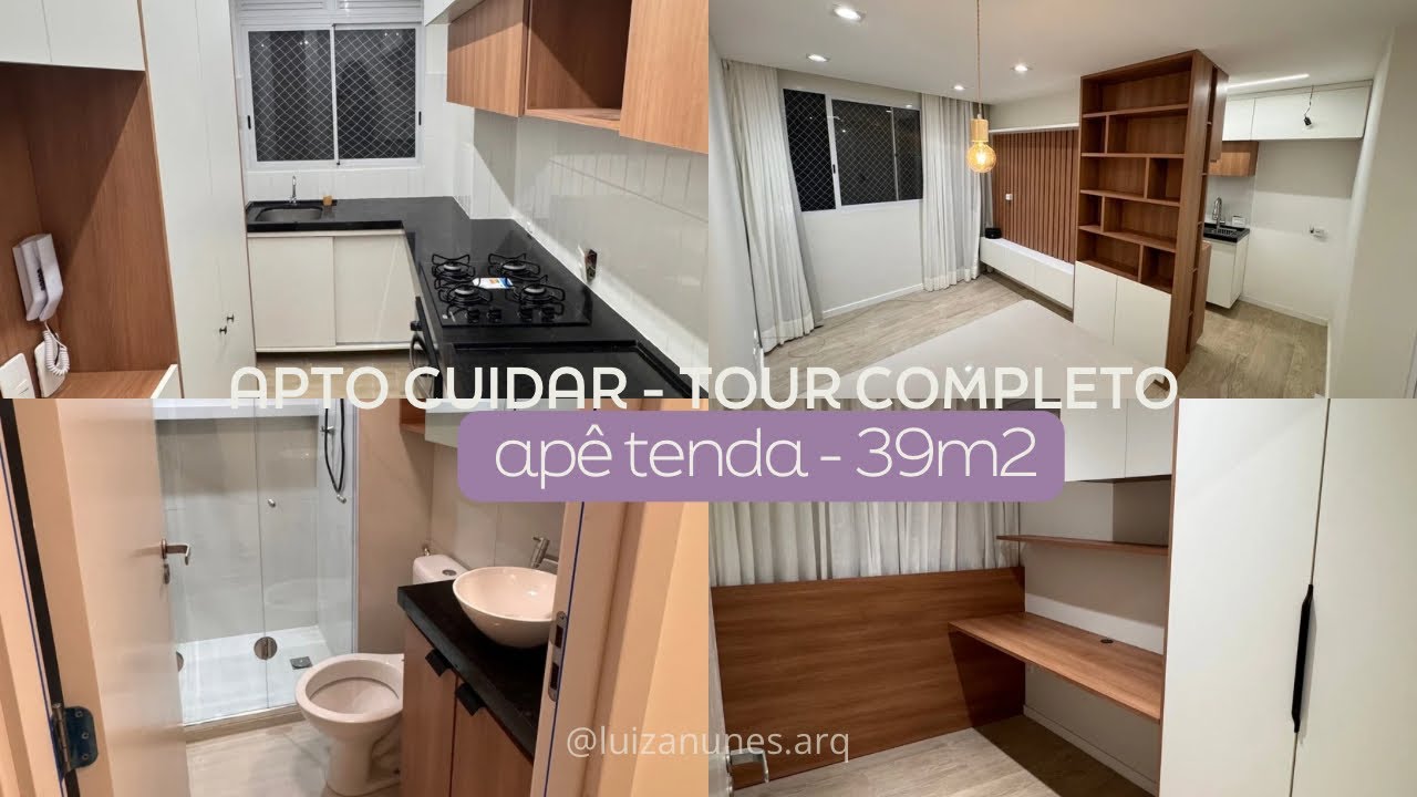 APARTAMENTO CUIDAR - TOUR COMPLETO APTO TENDA CORREDOR