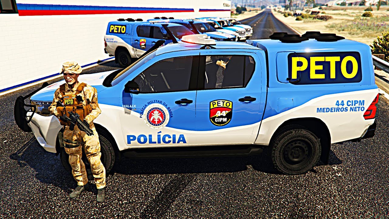 PELOTÃO DE EMPREGO TÁTICO OPERACIONAL PETO PMBA - ASSALTO A JOALHERIA | GTA 5 VIDA POLICIAL