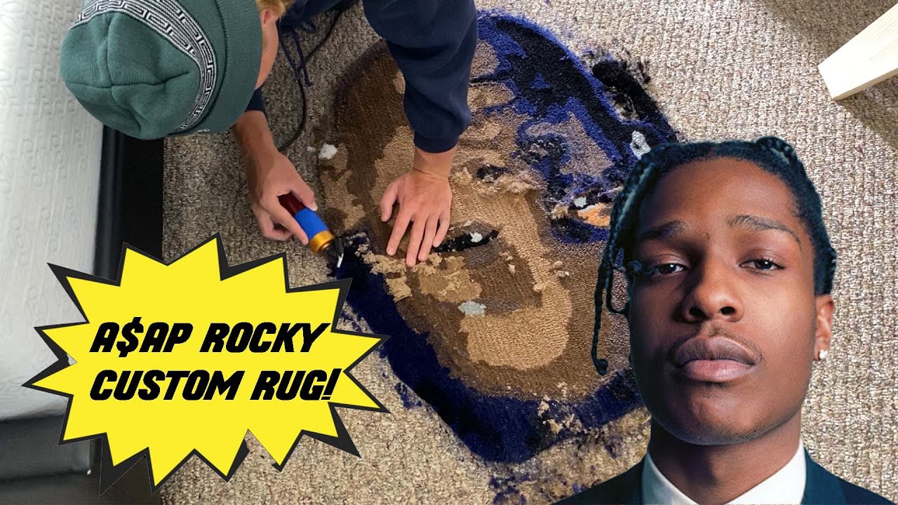 Индивидуальный коврик для лица ASAP ROCKY | Подробный процесс тафтинг-тафтинга