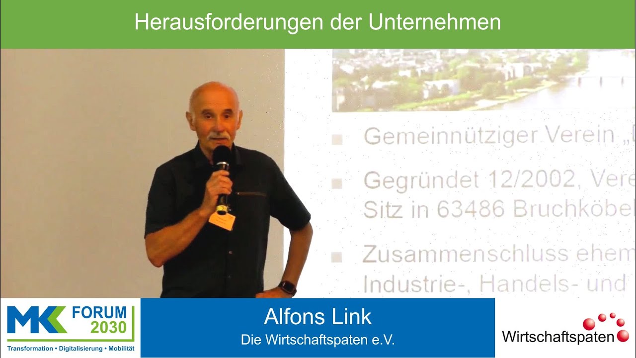 Transformation begleiten – mit Erfahrung und Wirkung | Alfons Link  | MKK FORUM 2030