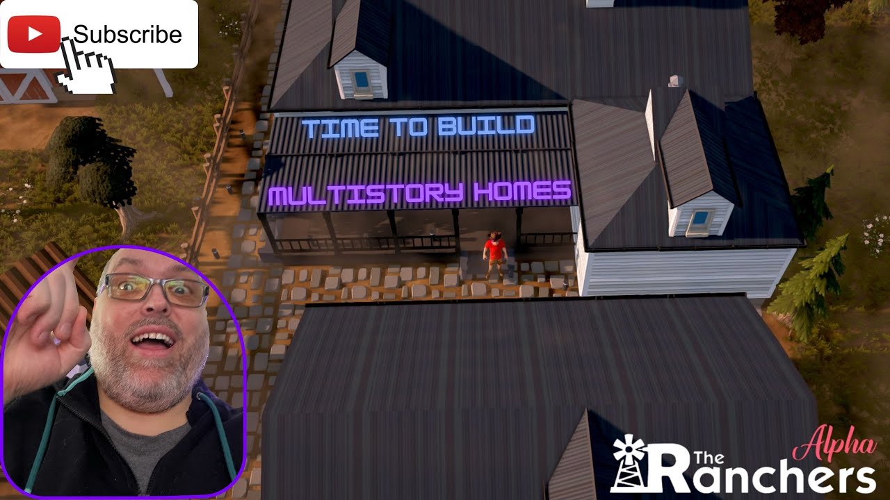The Ranchers game. Building a multistory house! First attempt!