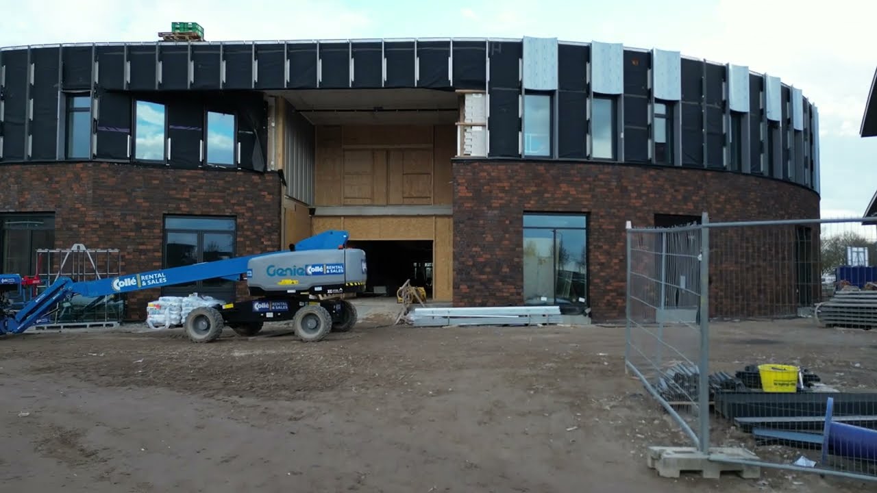 Dronebeelden nieuwbouw OBC Bemmel