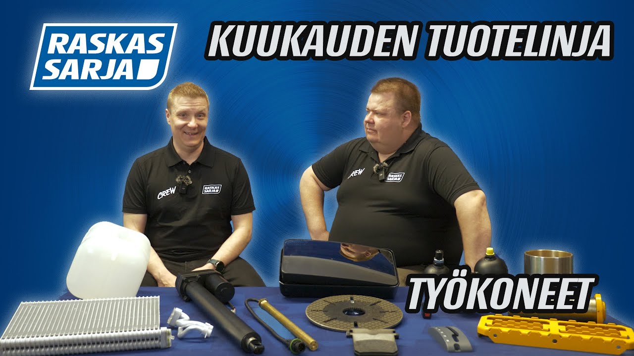 Kuukauden tuotelinja - Kesäkuu 2025 työkoneet