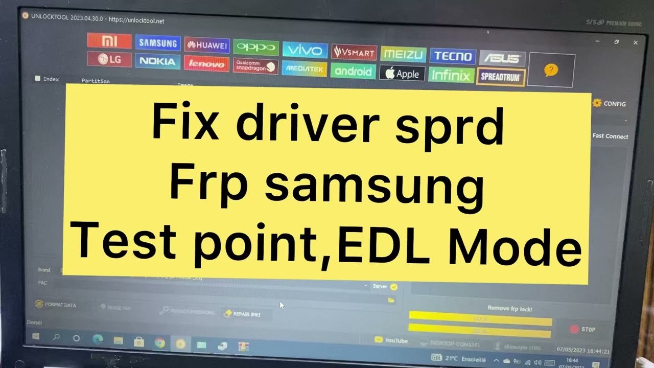 Fix Driver SPRD | Frp Samsung test point A03 ,A03 core ,A03S