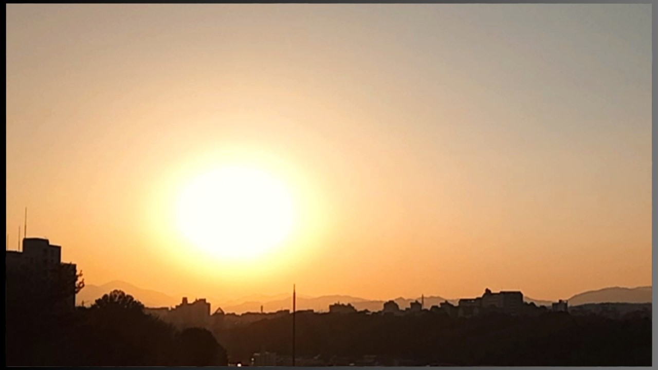 A Real Japanese Evening — Sunset, Traffic Noise & Distant Sirens (No Music, 51 min)