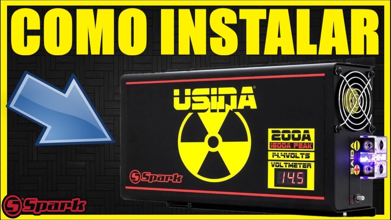 Como instalar FONTE Automotiva USINA SPARK 200A Slim #ALANROD