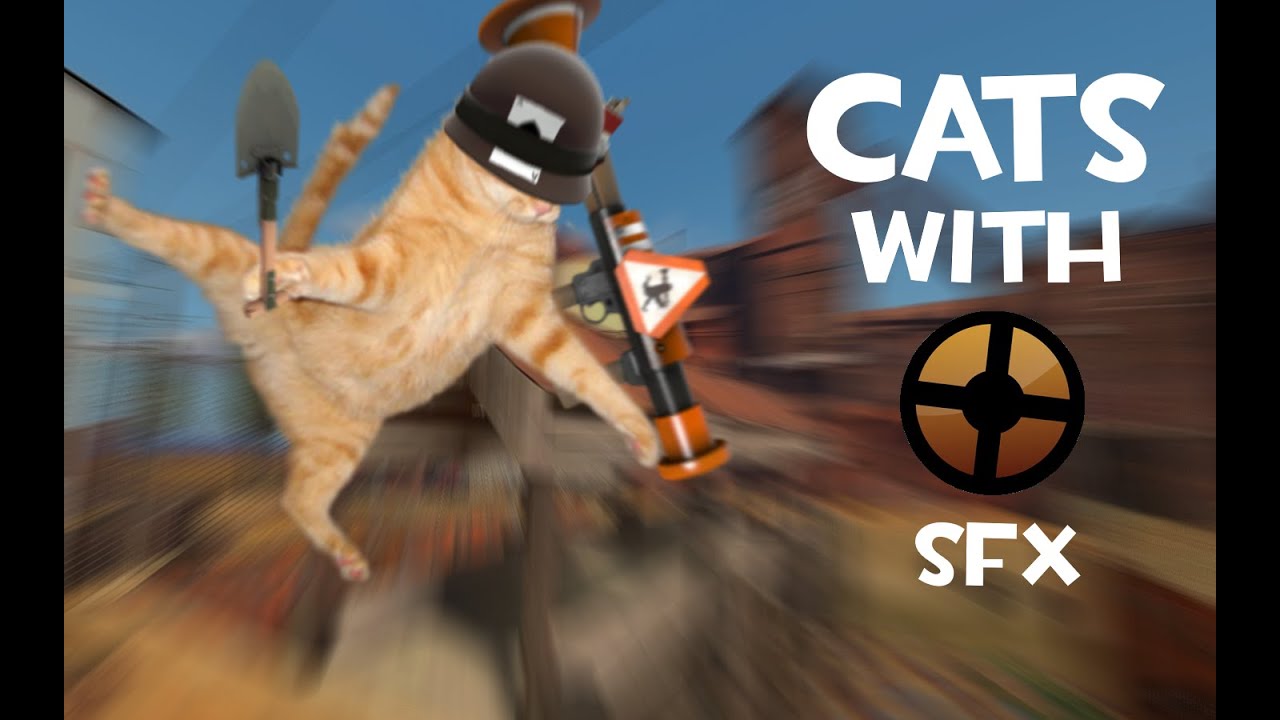 Кошки со спецэффектами из Team Fortress 2