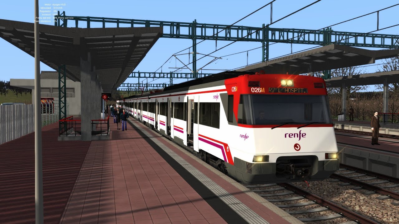 R7 Desde Cerdanyola universitat a Hospitalet Cabride Train simulador 2023 447 026M