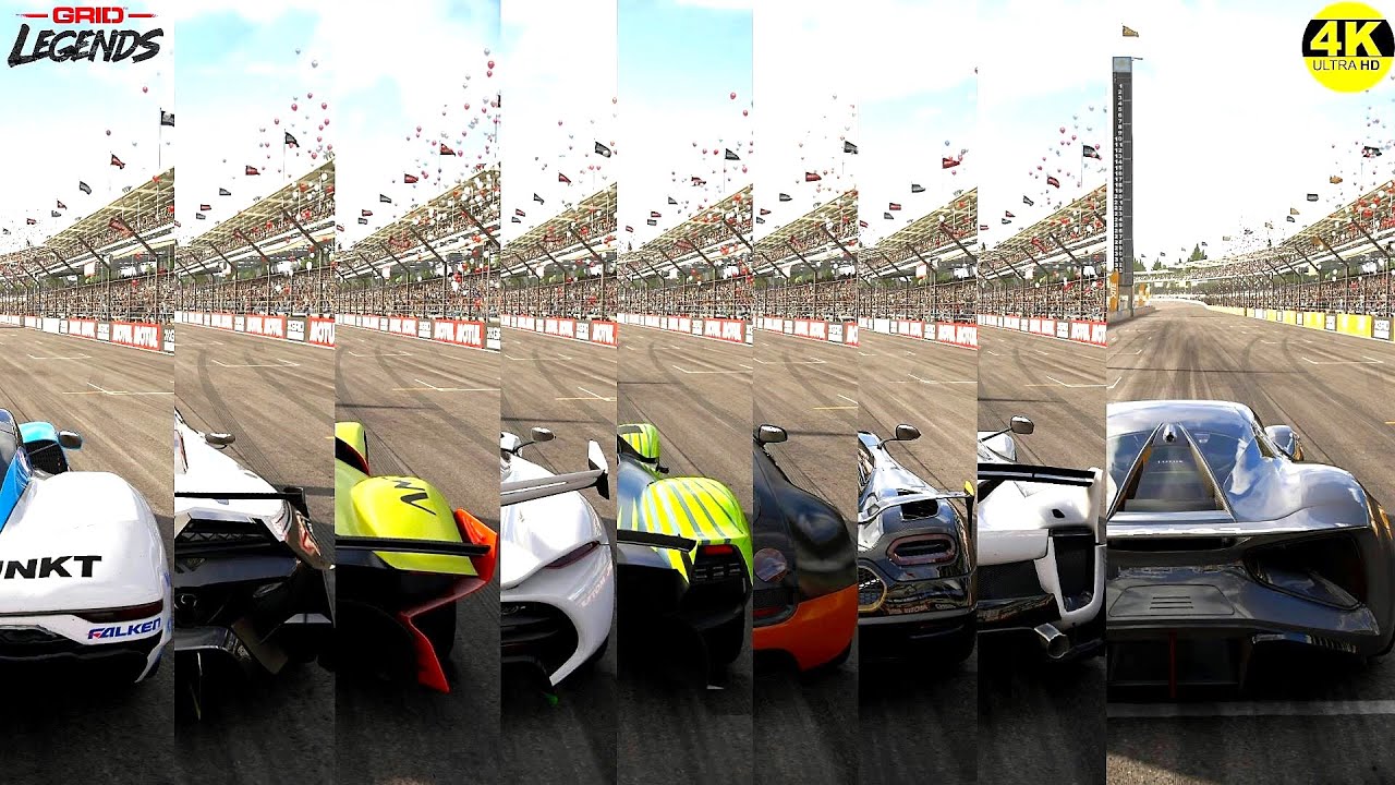 Grid Legends All HYPERCARS Sound And Top Speed Test 4K 60FPS