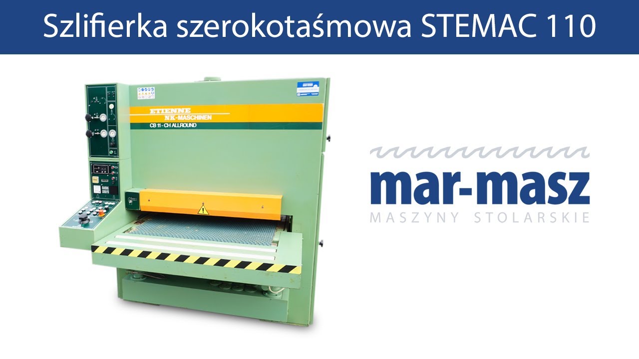 Szlifierka szerokotaśmowa STEMAC 110  - Mar-Masz | Woodworking Machines