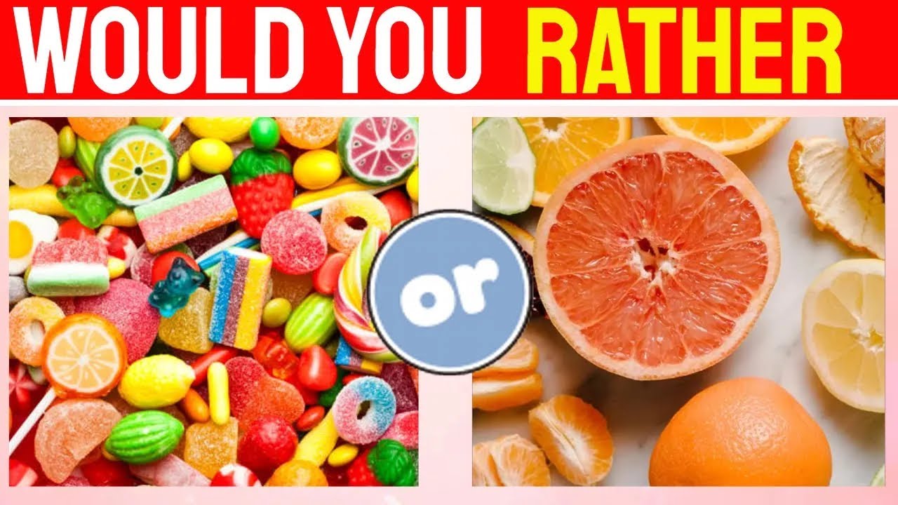 Pick one Kick one Quiz Food Quiz | Would You Rather 🤔