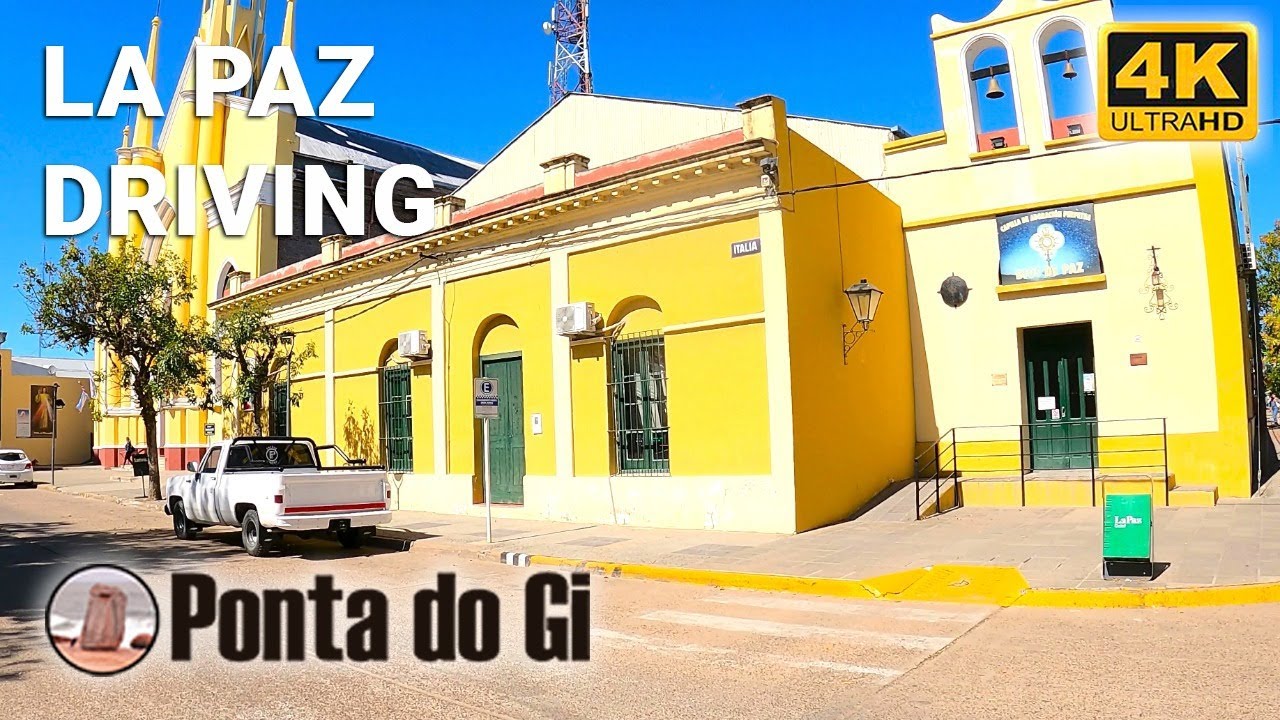 【4K】Serenidad en las calmas calles de la hermosa CIUDAD de LA PAZ #Driving tour ENTRE RIOS ARGENTINA