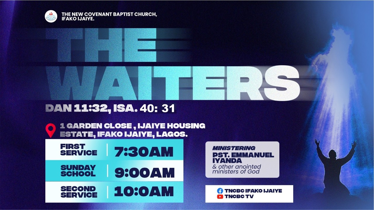 THE WAITERS || SECOND SERVICE || SUNDAY, 1ST OF MARCH, 2026