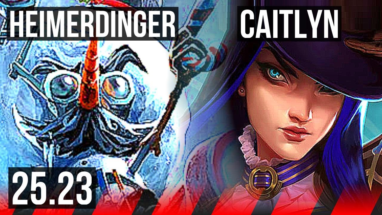 HEIMERDINGER vs CAITLYN (TOP) | 10/1/5, Legendary, 700+ games | KR Master | 25.23
