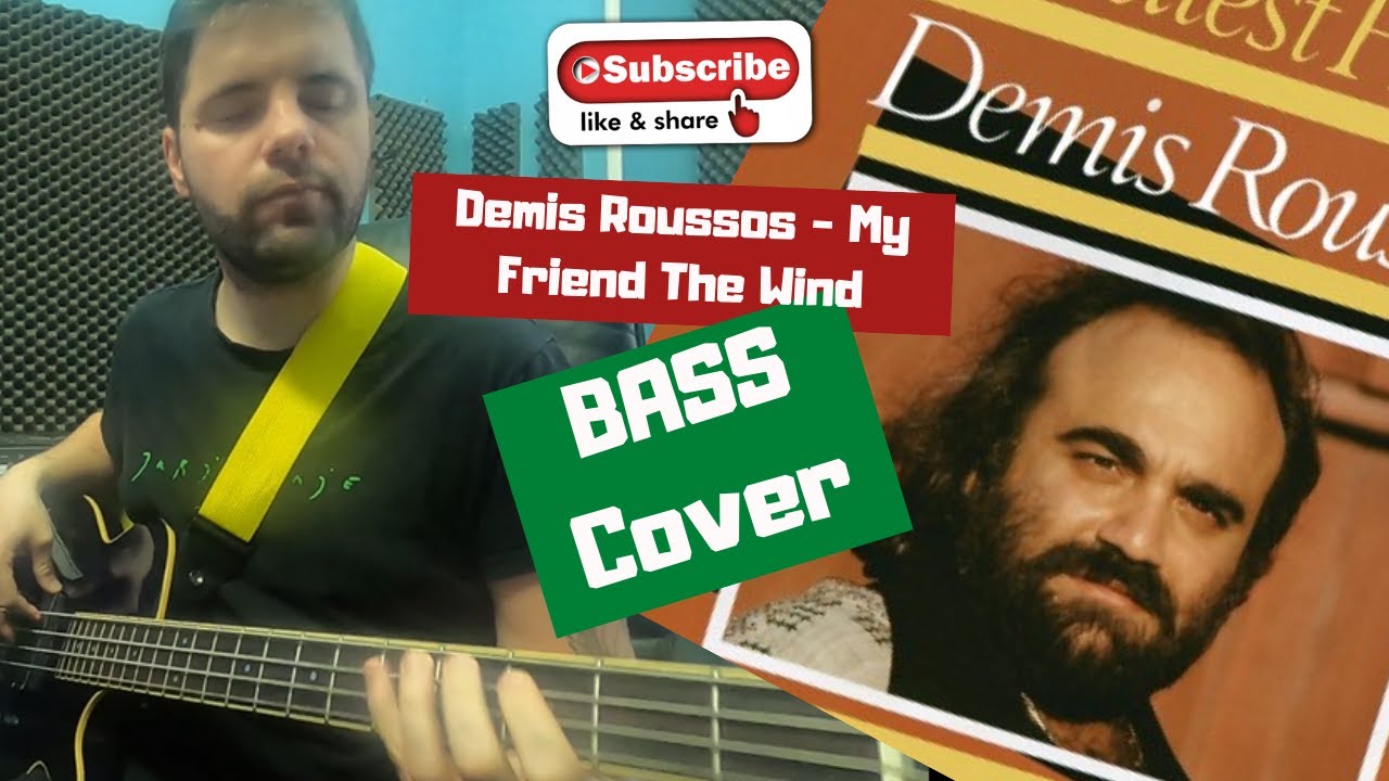 🎸 Demis Roussos - My friend the wind ☑️ Simple bass guitar cover