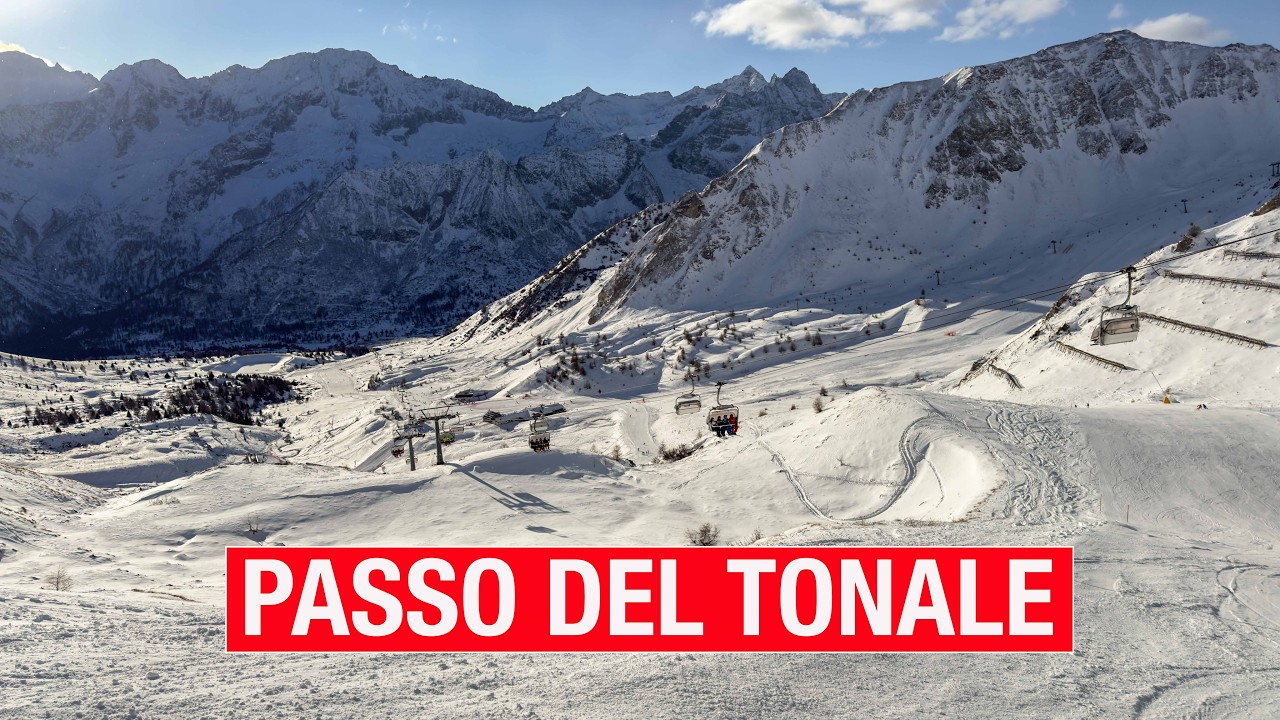 PASSO DEL TONALE - BEST SKI RESORT - SKIING ON MOST OF THE SLOPES - WINTER 2024 - 4K - GOPRO 11