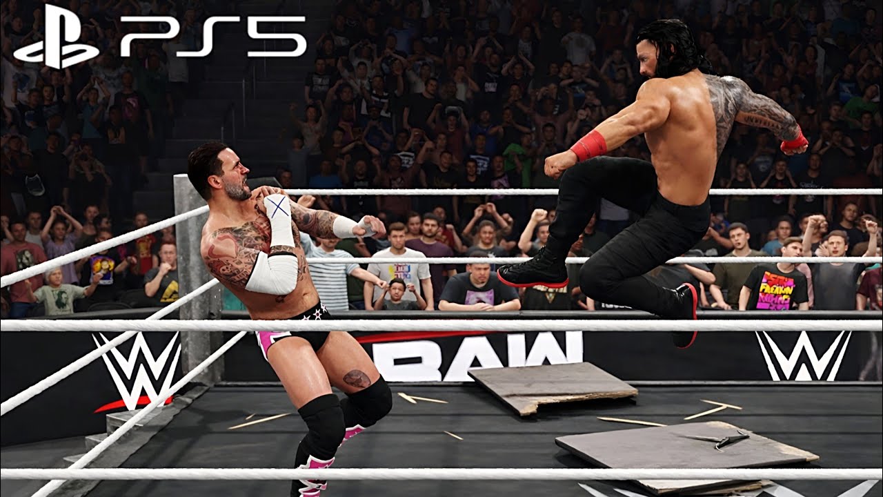 Roman Reigns vs CM Punk | వరల్డ్ హెవీవెయిట్ ఛాంపియన్‌షిప్ మ్యాచ్ 🔥 Telugu Commentary | WWE