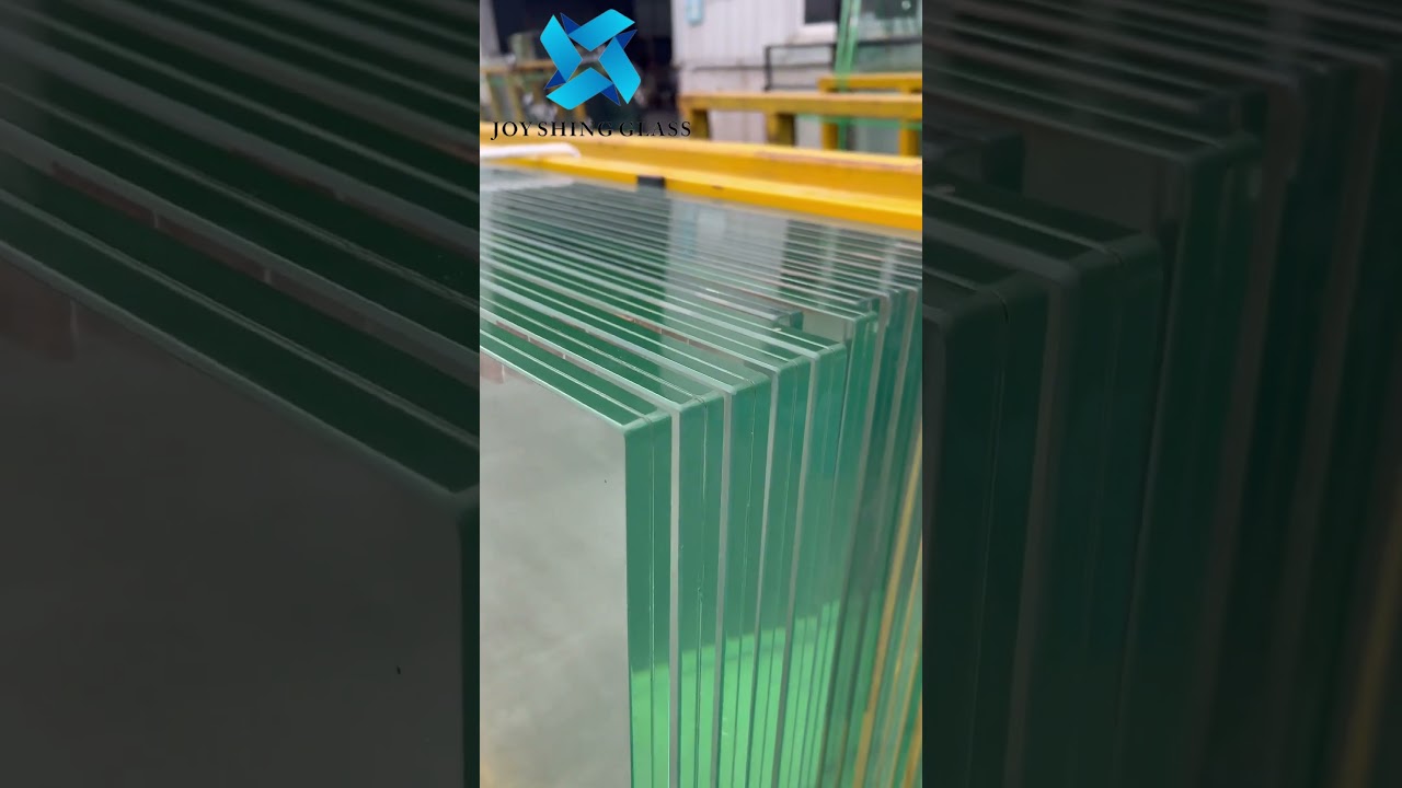 PVB Laminated Glass With Safety Corner Architectural Glass #buildingglass #laminatedglass