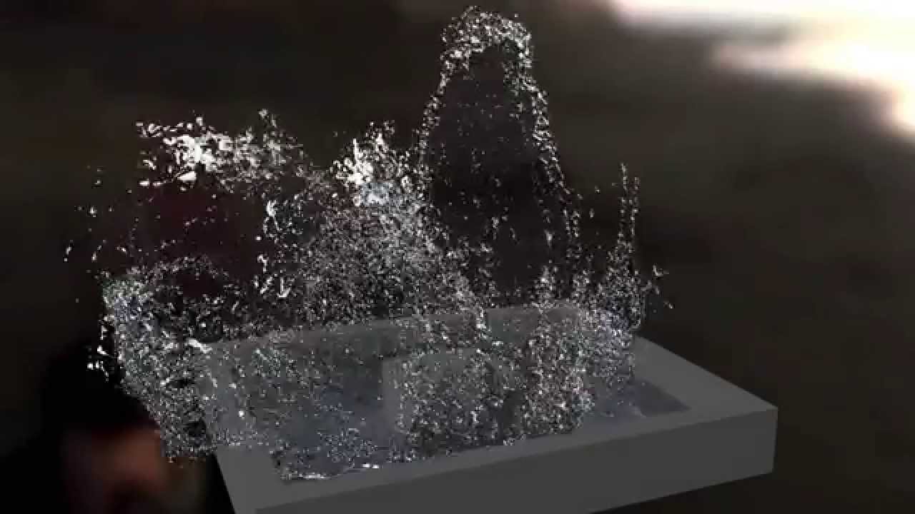 Maya Bifrost - water splash HD (arnold render)