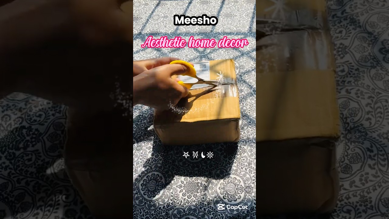 Meesho candle holder🕯️|| aesthetic home decor #meesho #homedecor #trending #unboxing #reviews
