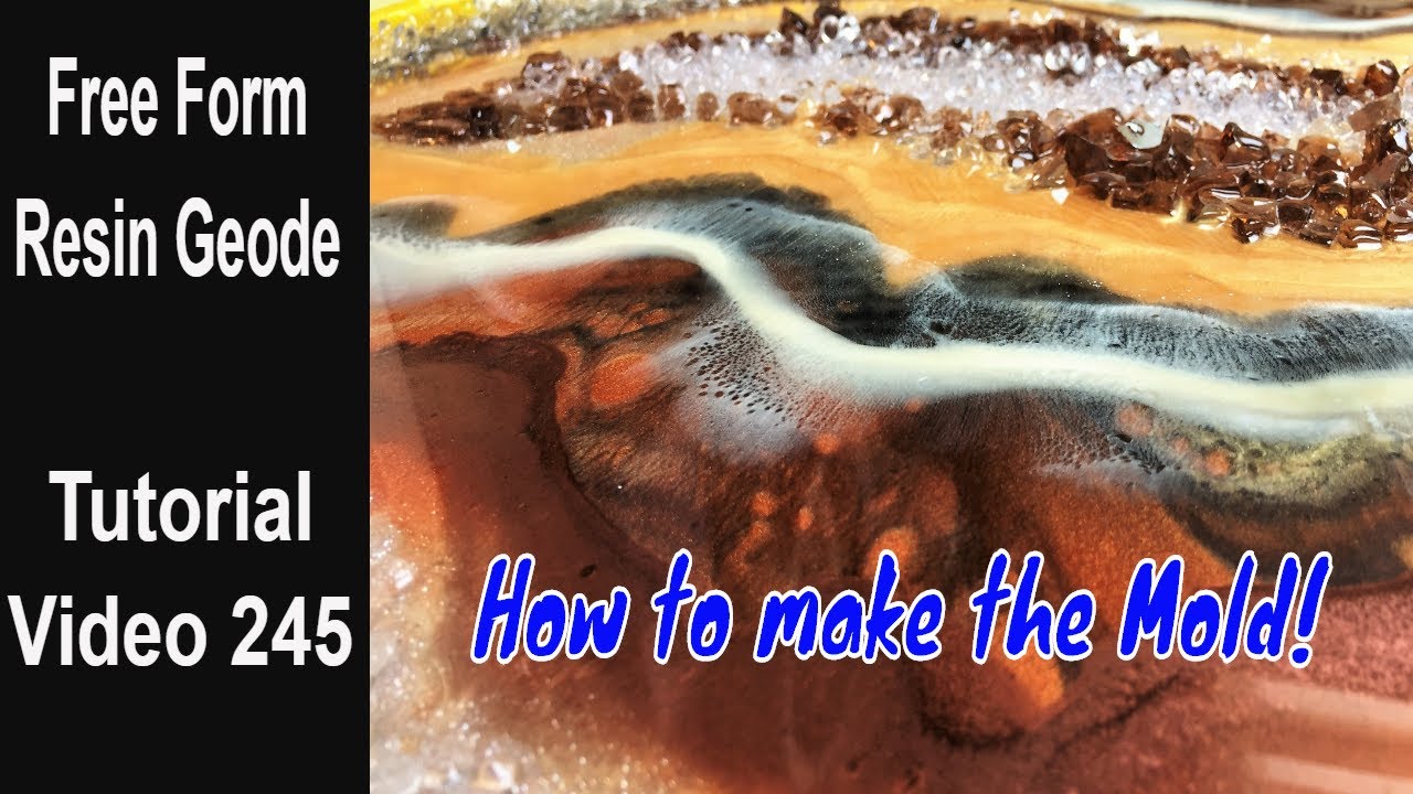 Easy Resin Geode step by step/ Full tutorial/ EDGES in a different way