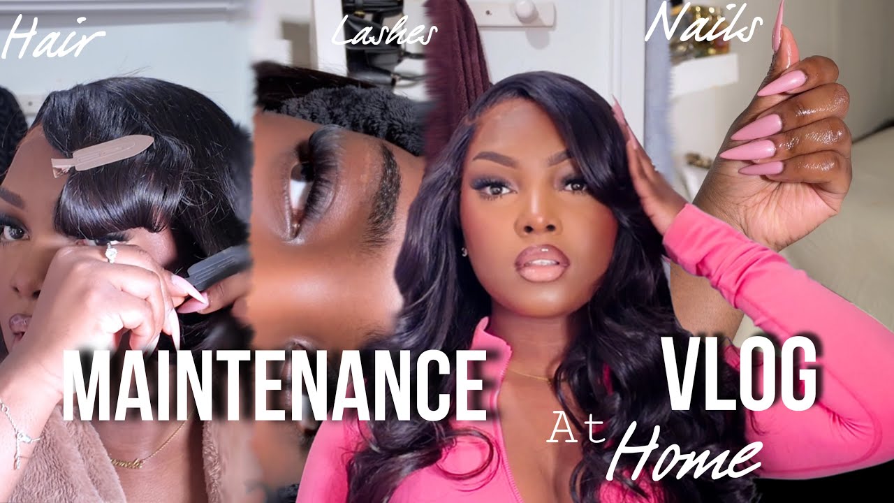 MAINTENANCE VLOG AT HOME 🧖🏽‍♀️ Faites des économies 💸 Cils,Soins,Cheveux,Ongles etc..