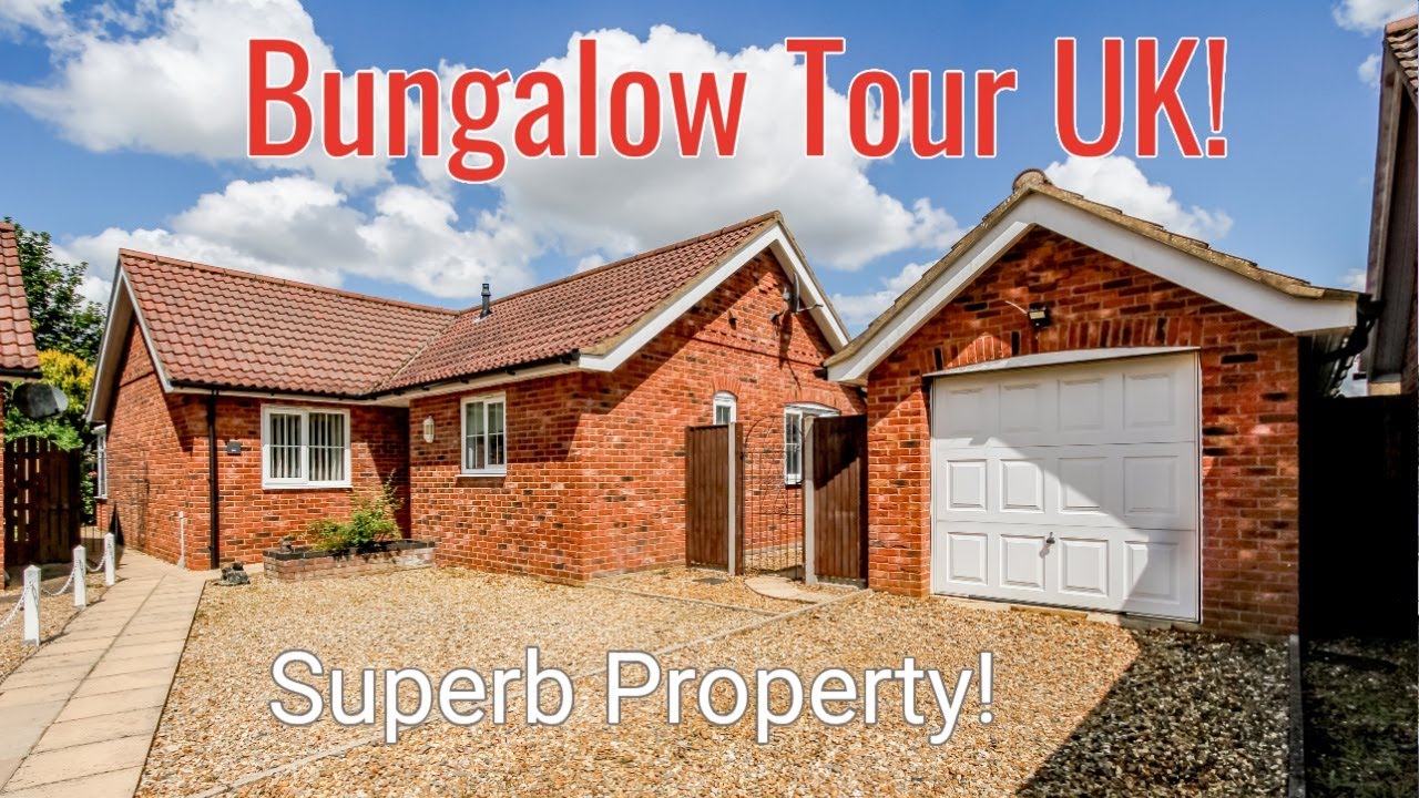 BUNGALOW TOUR UK  Superb Property! For Sale £260,000 Watton, Norfolk - Longsons estate agents.