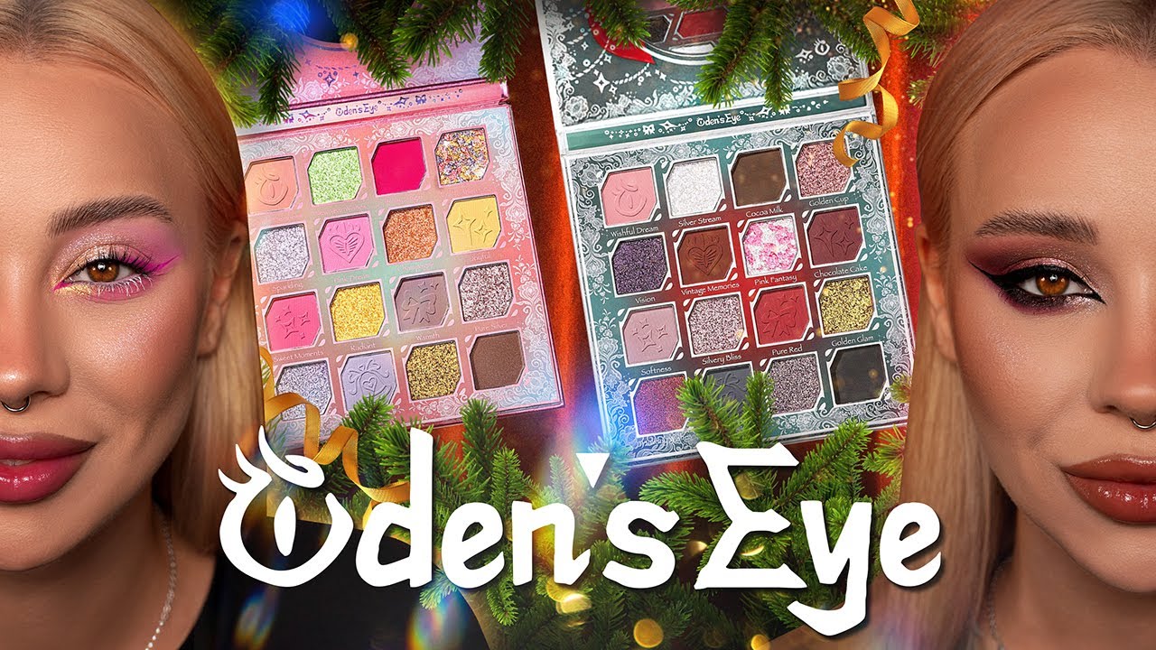 «Rosy Jingle» & «Silvery Bliss» от Oden’s Eye I Полный обзор палеток 🎄🎊