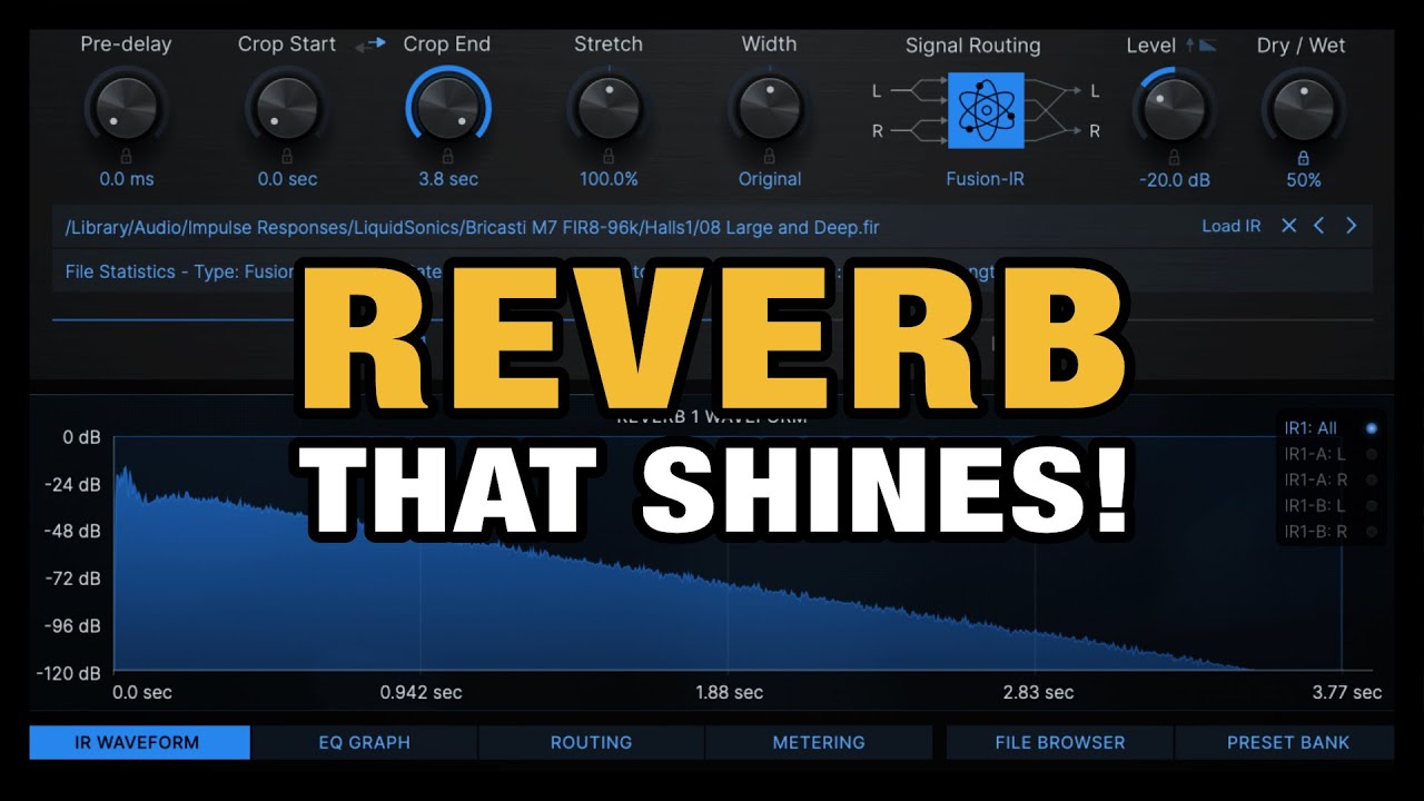 Extremely Versatile Reverb VST Plugin (Reverberate 3)