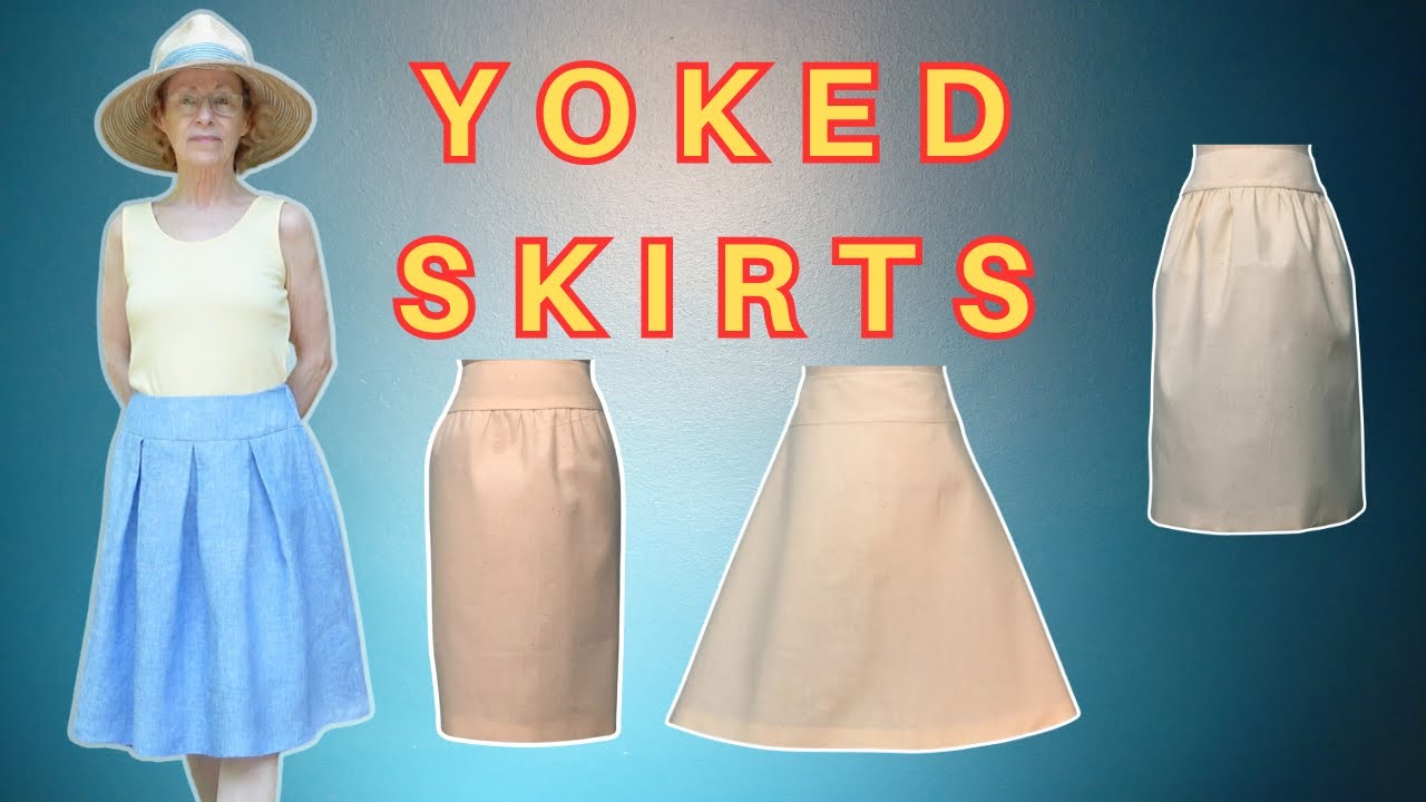 How to Pattern a Yoked Skirt (and Variations)