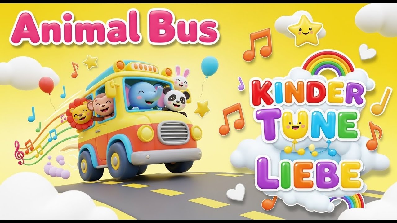 Wheels on the Safari Bus | Fun Animal Adventure Songs | Baby Songs & Kids Learning Adventure
